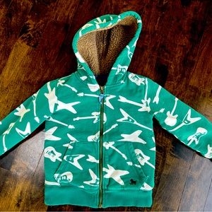 Mini Boden boys zip up hoodie sweatshirt
